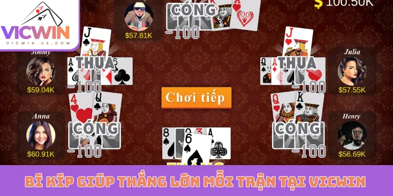 Bí kíp giúp thắng lớn mỗi trận tại VICWIN