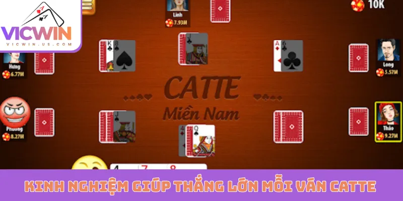 Kinh nghiệm giúp thắng lớn mỗi ván Catte
