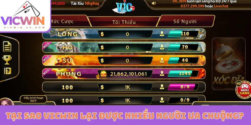 Tại sao VICWIN lại được nhiều người ưa chuộng?