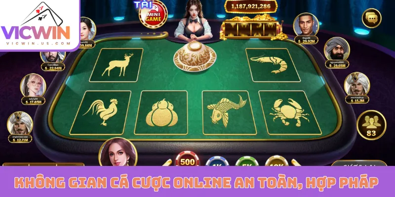 Không gian cá cược online an toàn, hợp pháp