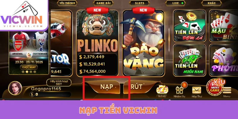 nap tien vicwin