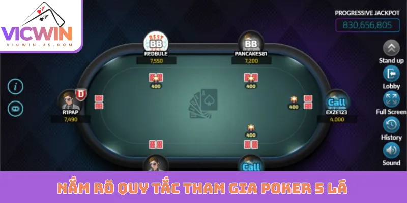Nắm rõ quy tắc tham gia Poker 5 lá