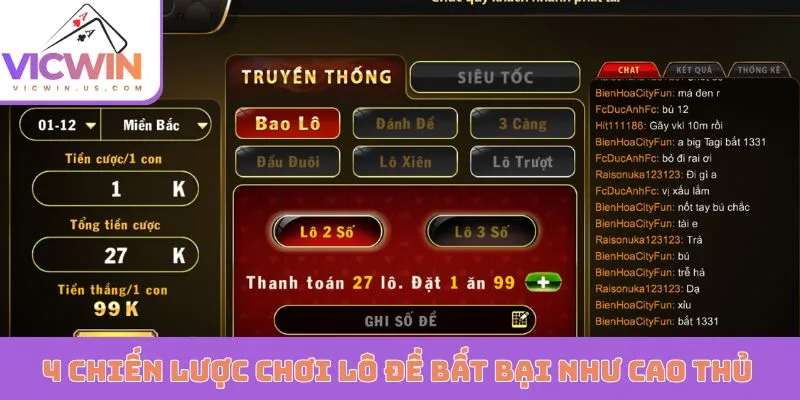 4 chiến lược chơi lô đề bất bại như cao thủ