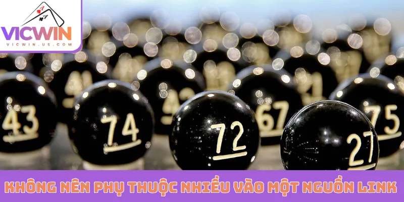 Không nên phụ thuộc quá nhiều vào một nguồn link